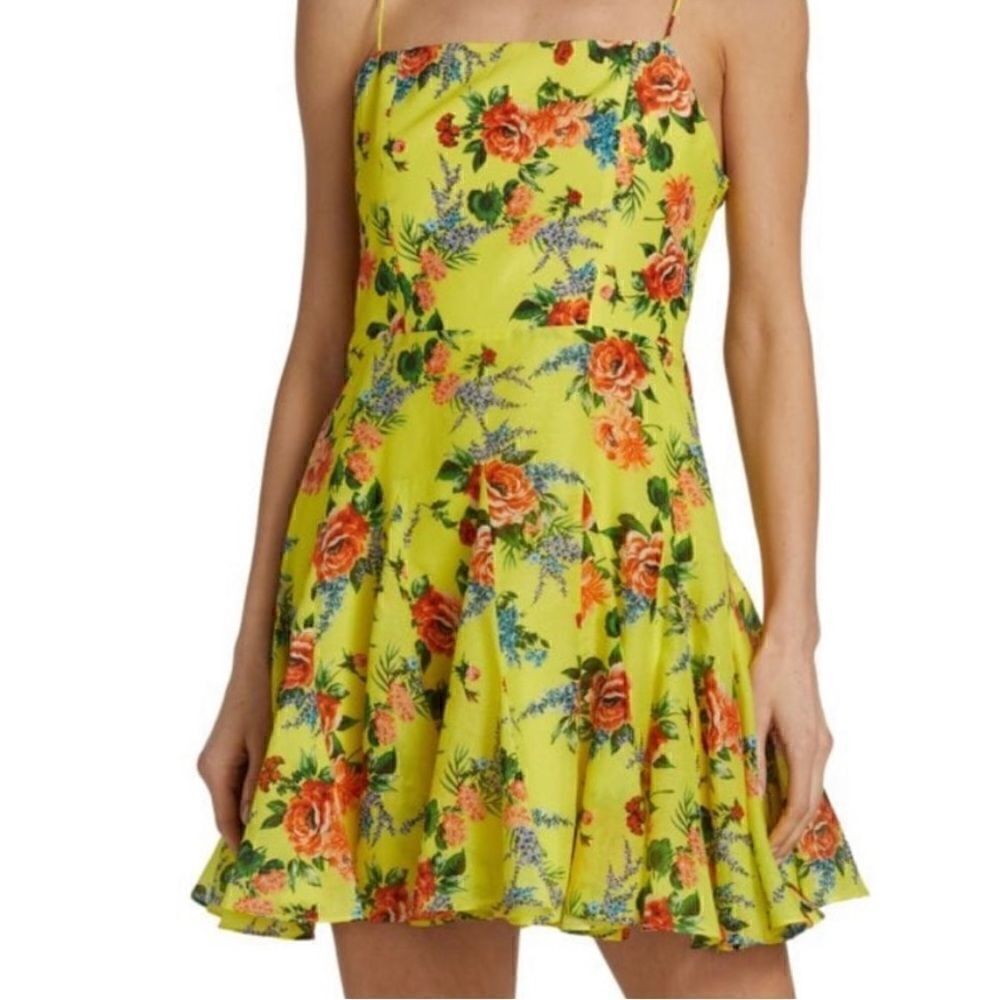 ALICE + OLIVIA Ginny Floral Minidress Sz 0 NWT $395